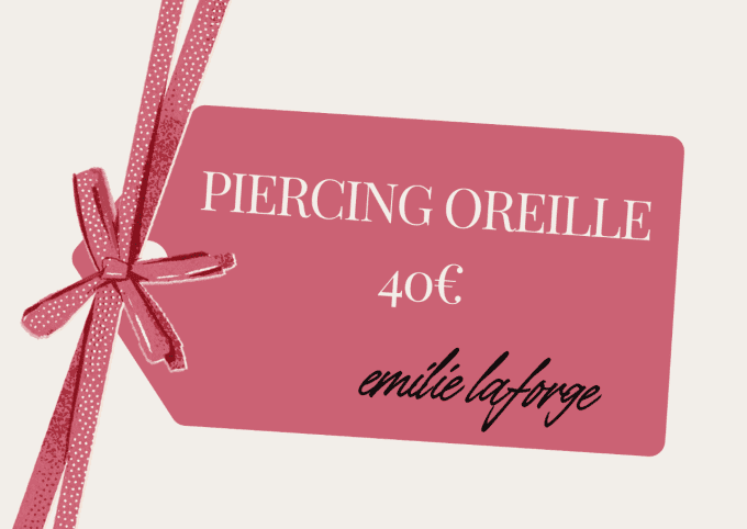 Bon Cadeau Piercing Oreille 40€